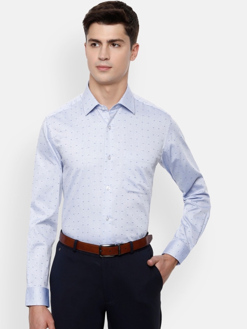 

Louis Philippe Men Blue Slim Fit Printed Casual Shirt