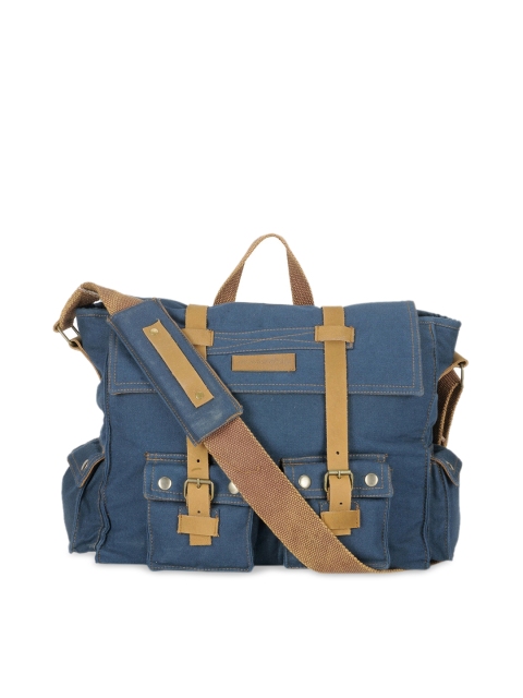 

The House of Tara Unisex Blue Solid Messenger Bag
