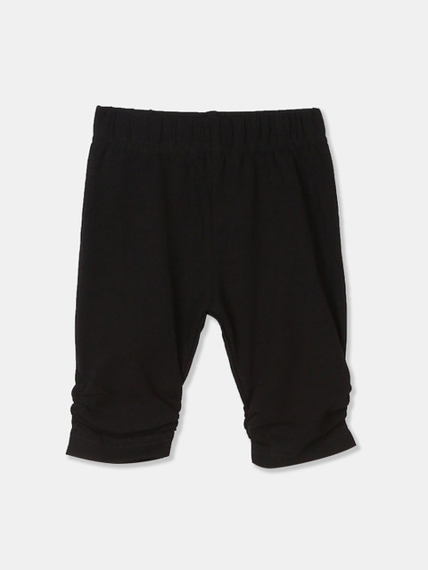 

Donuts Infant Girls Black Solid Ankle-Length Leggings