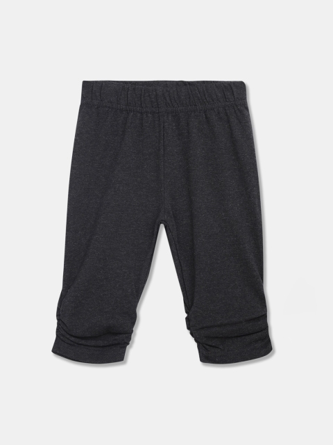 

Donuts Infant Girls Charcoal Grey Solid Ankle-Length Leggings
