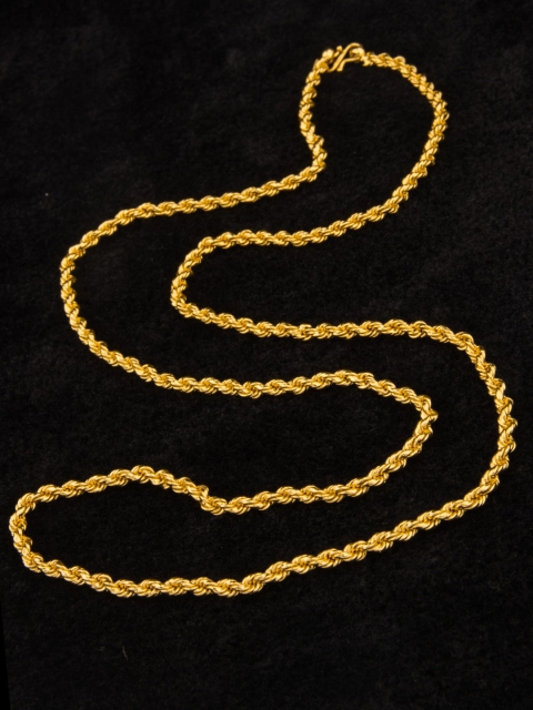 

Alankruthi Gold-Toned Brass Gold-Plated Handcrafted Chain