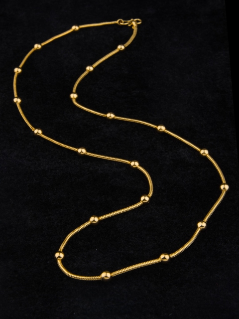

Alankruthi Gold-Toned Brass Gold-Plated Handcrafted Chain