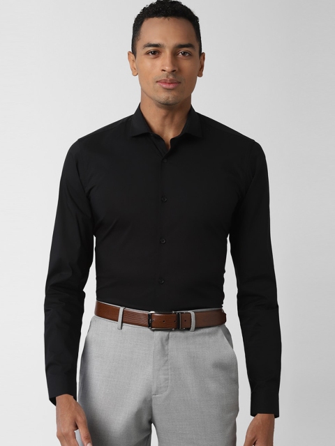 

Peter England Men White Slim Fit Solid Casual Shirt