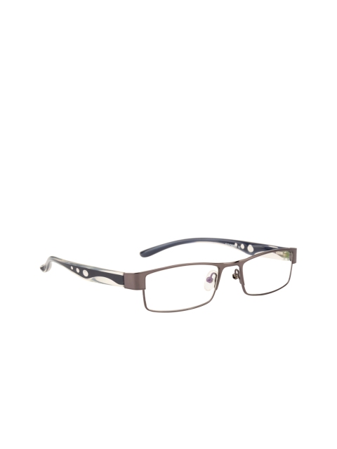 

Gold Berg Unisex Brown & Navy Blue Solid Full Rim Rectangle Frames GB-195_GUN-BLU