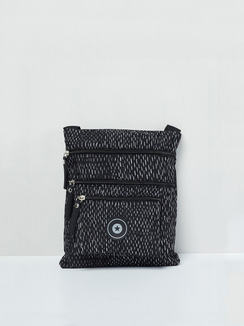 

max Black & White Printed Sling Bag
