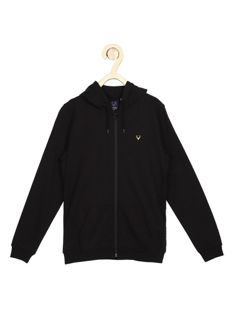

Allen Solly Junior Boys Black Solid Hooded Sweatshirt
