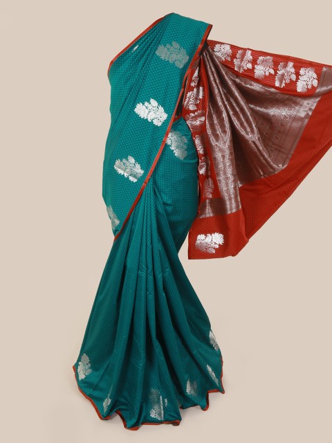 

Pothys Green & Red Art Silk Woven Design Saree