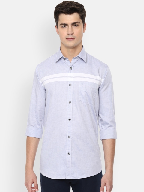 

Van Heusen Sport Men Blue Slim Fit Striped Casual Shirt