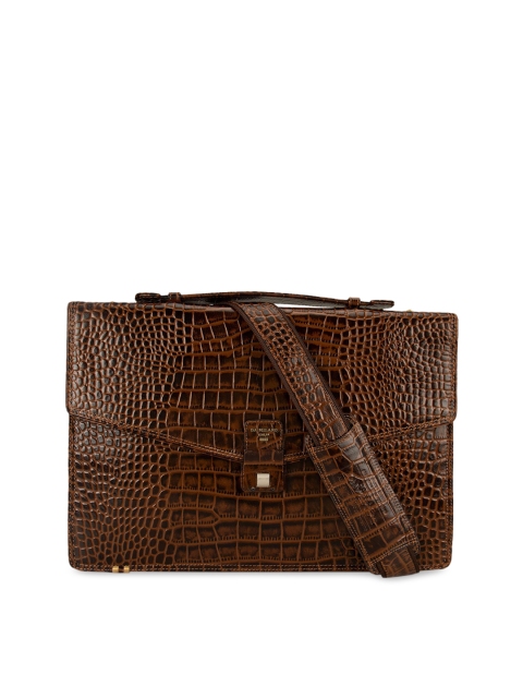 

Da Milano Unisex Brown Textured Tablet Sleeve