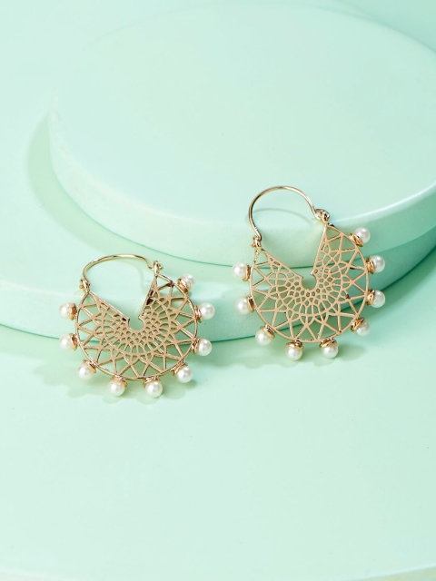 

Runway Ritual Off-White & Gold-Plated Classic Chandbalis
