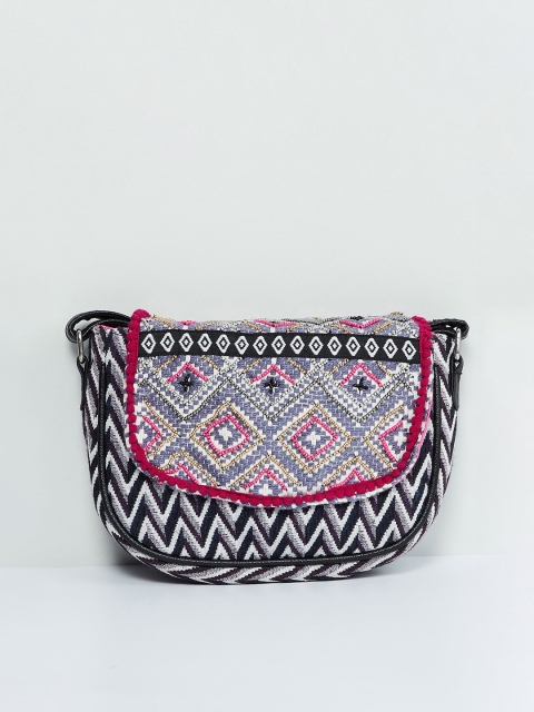 

max Multicoloured Self Design Sling Bag, Multi