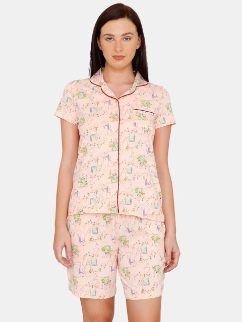 

Zivame Women Peach Graphic