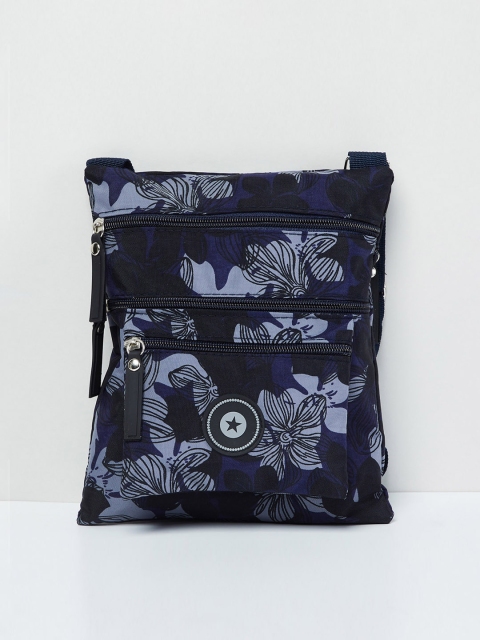 

max Blue Printed Sling Bag