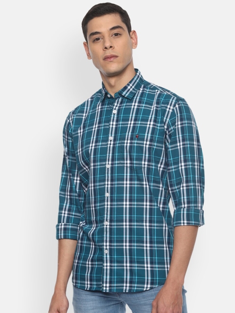 

Louis Philippe Jeans Men Multicoloured Slim Fit Checked Casual Shirt, Multi