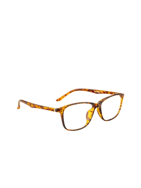 

Gold Berg Unisex Yellow & Brown Tortoise Shell Full Rim Square Frames GB-183_C16