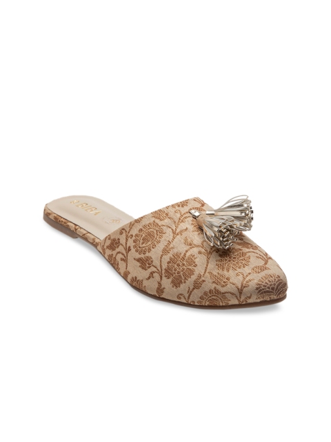 

Biba Women Brown Printed Mules