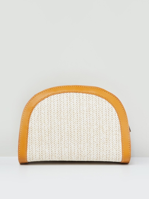 

max Beige Embellished Shoulder Bag