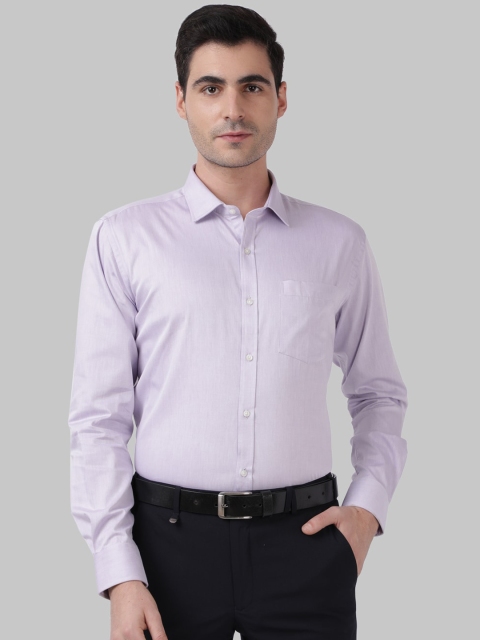 

Park Avenue Men Purple Slim Fit Self Design Casual Shirt