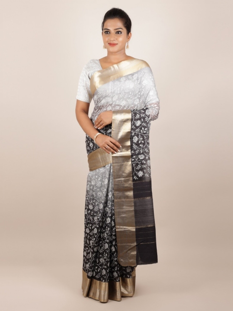 

Pothys Grey Woven Design Pure Silk Saree
