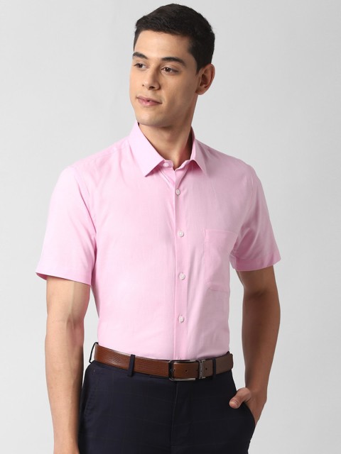 

Peter England Men Pink Slim Fit Solid Formal Shirt