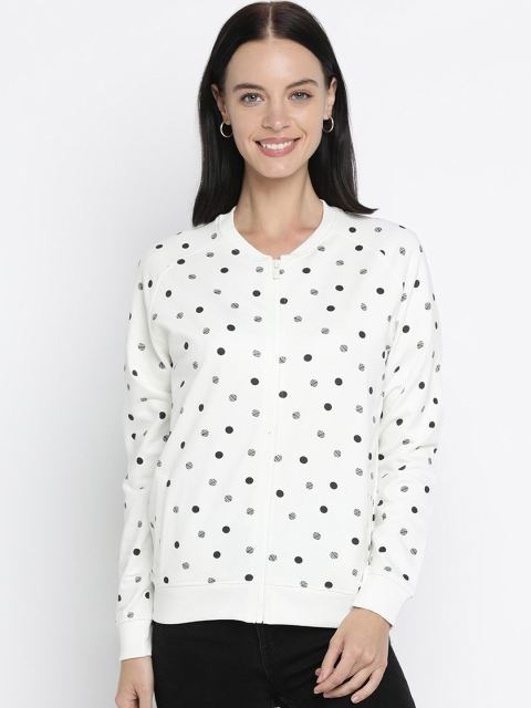 

Pepe Jeans Women Off-White Printed Sweatshirt