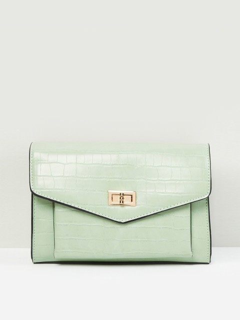 

max Green Solid Sling Bag