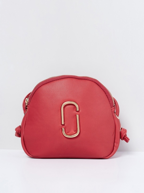 

max Red Embellished Sling Bag