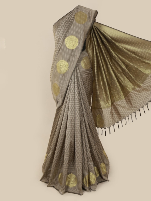 

Pothys Grey & Cream-Coloured Art Silk Printed Saree