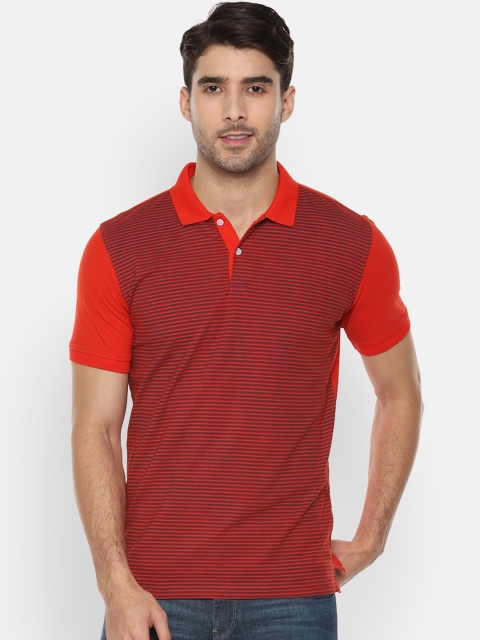 

Allen Solly Men Red Solid Polo Collar T-shirt