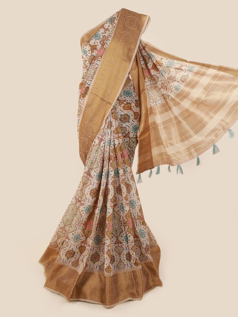 

Pothys Multicoloured Woven Design Cotton Blend Saree, Multi