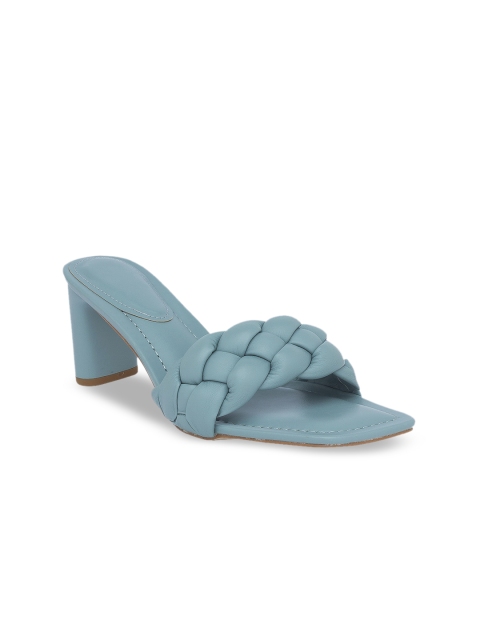 

Sole To Soul Women Blue Solid Block Heels