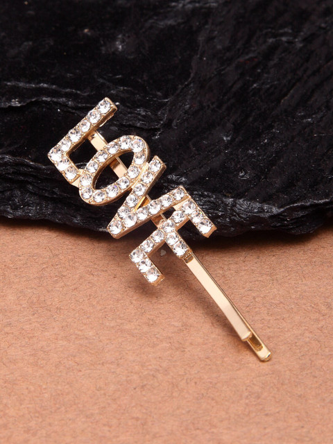

Ferosh Gold-Toned Embellished Bobby Pins
