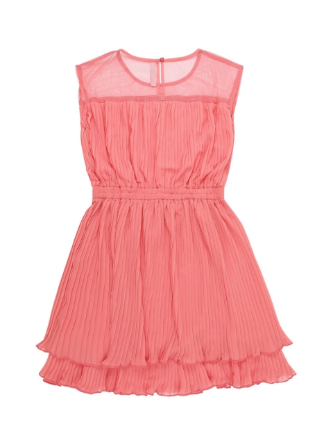 

Pantaloons Junior Girls Rose Solid Fit and Flare Dress