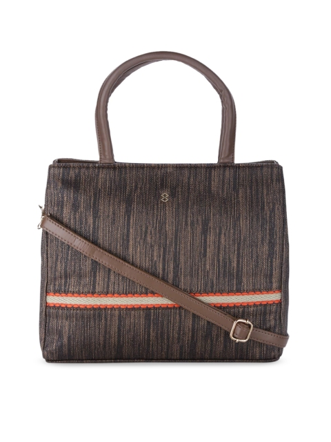 

HORRA Bronze-Toned Textured Handheld Bag