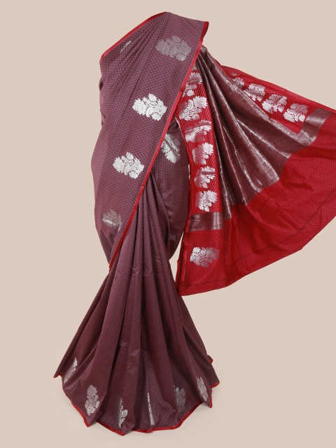 

Pothys Violet Printed Art Silk Saree