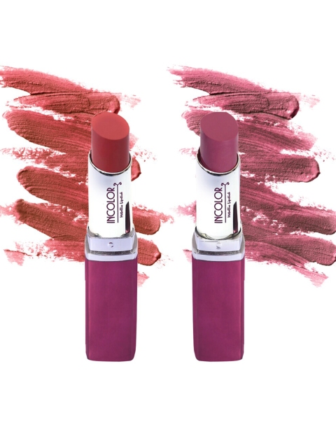 

Incolor Pack of 2 Metallic Lipstick Combo 08 (53+14) 7.4 g, Multi