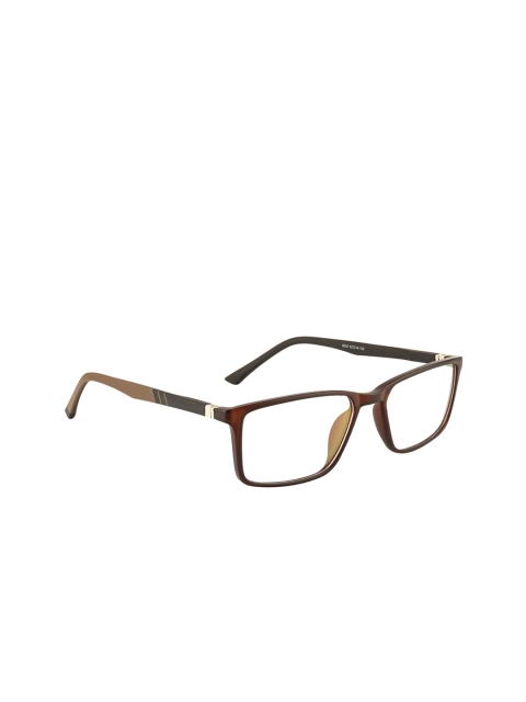 

Gold Berg Unisex Brown Solid Full Rim Rectangle Frames GB-K191_M.BRN