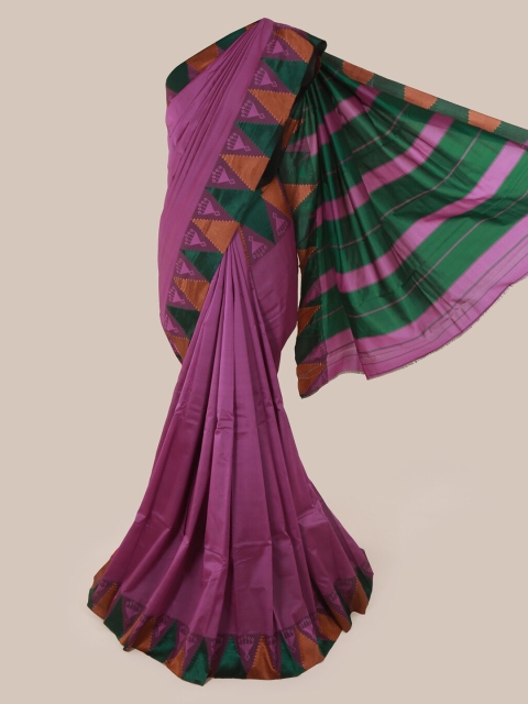 

Pothys Purple Solid Art Silk Saree
