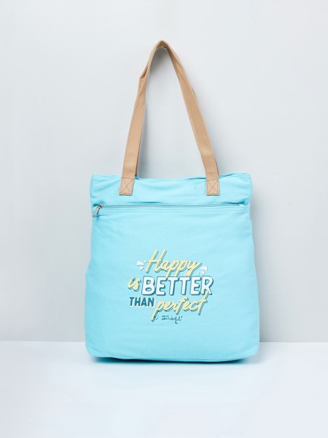 

max Blue Printed Tote Bag