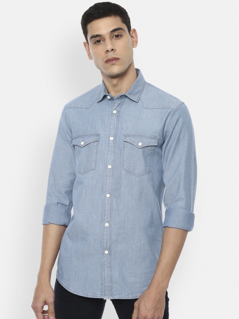 

Louis Philippe Jeans Men Blue Slim Fit Faded Casual Shirt
