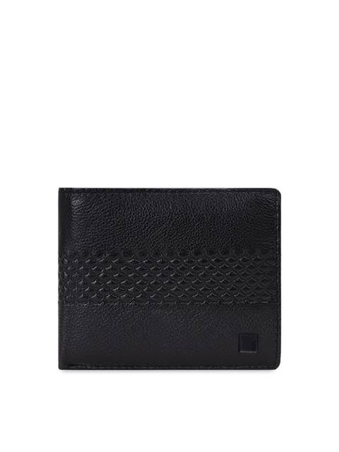 

Impulse Men Black Textured Two Fold Leather Wallet