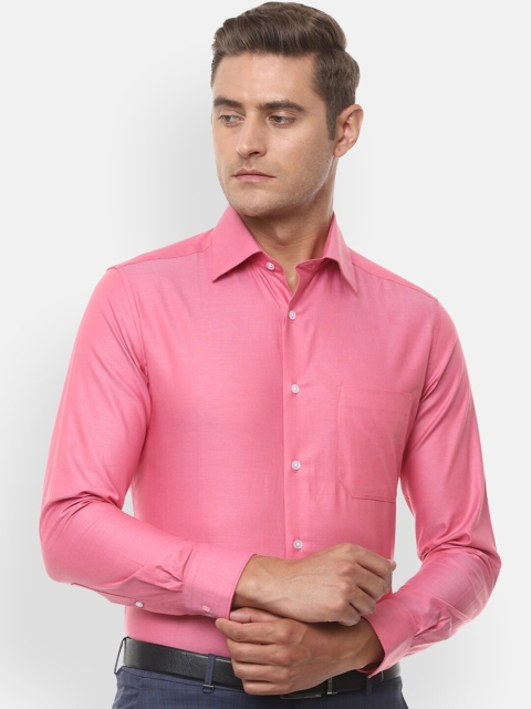 

Louis Philippe Men Pink Regular Fit Solid Casual Shirt