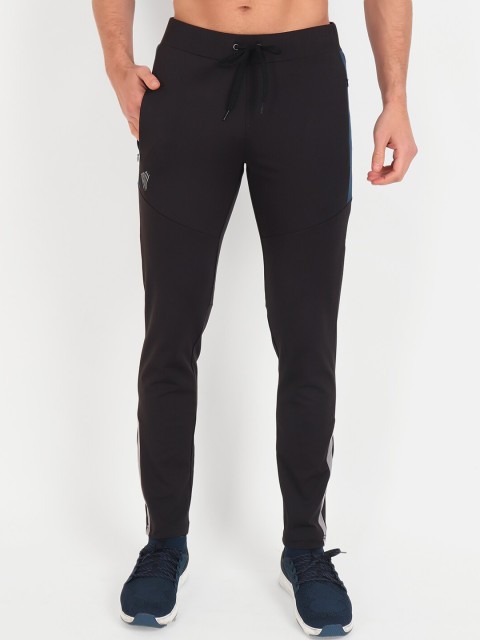 

VEGA Men Black Solid Slim-Fit Track Pants