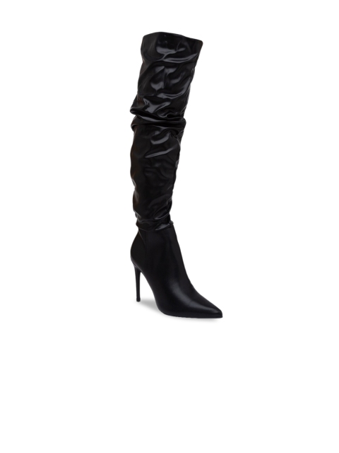 

Sole To Soul Women Black Solid Heeled Boots