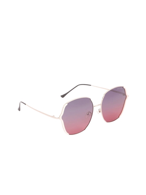 

Marc Louis Women Pink Lens & Rose Gold-toned Square Sunglasses With Polarised Lens