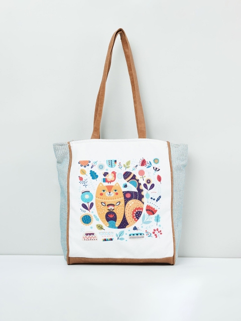 

max Off-White Printed Tote Bag