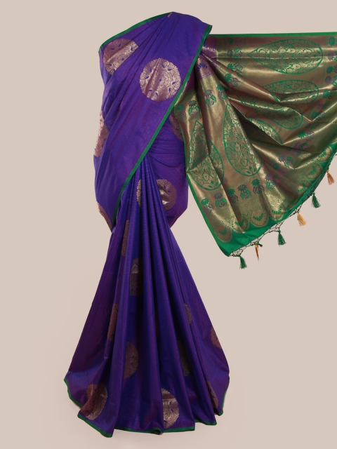 

Pothys Violet Woven Design Art Silk Saree
