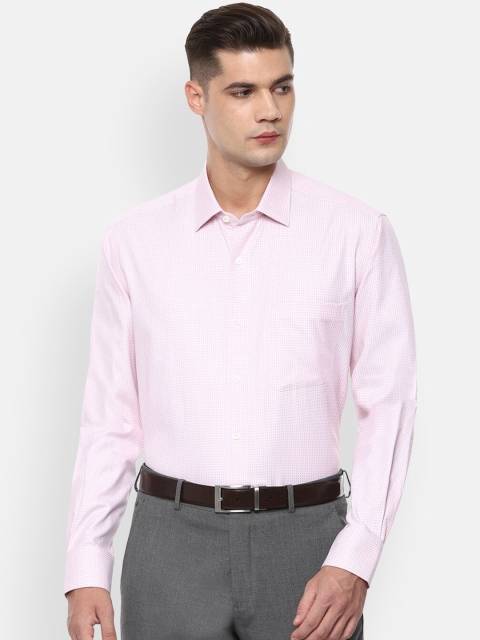 

Luxure by Louis Philippe Men Pink Regular Fit Printed Cotton Formal Shirt