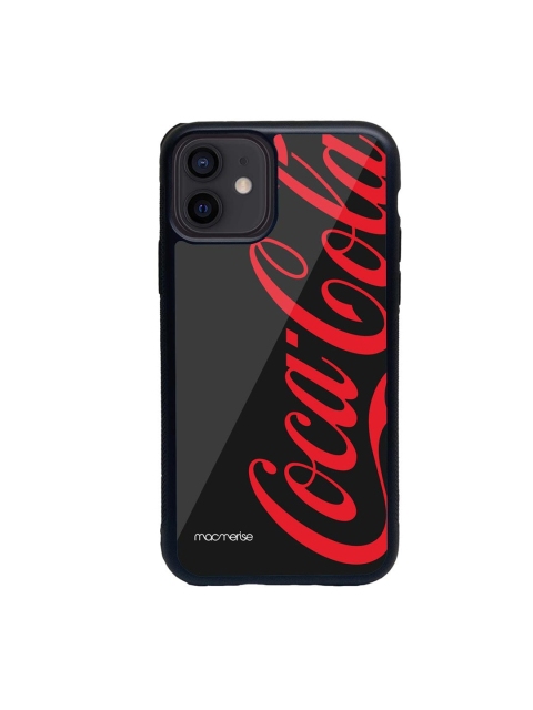 

macmerise Black & Red Coke Printed iPhone 12 Back Case