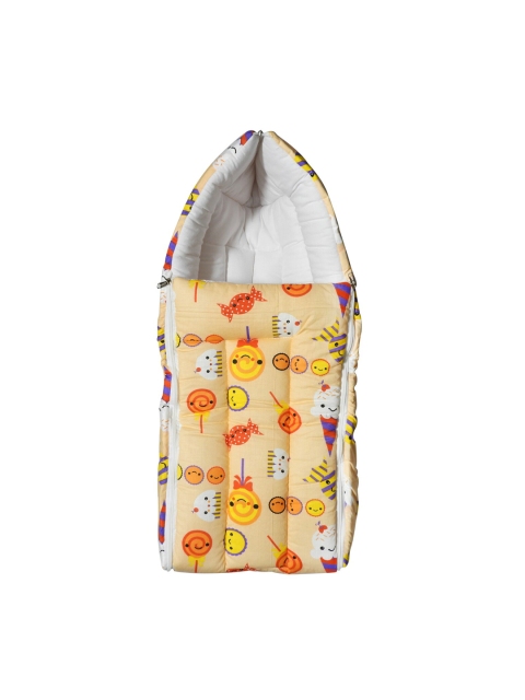 

PINKBUNNY Infant Kids Yellow & Orange Printed Baby Sleeping Bag